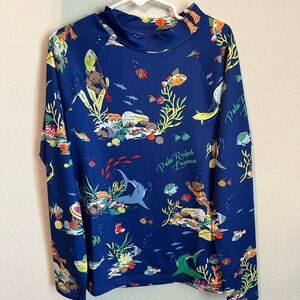 Polo by Ralph Lauren Navy Kids' Ocean Scene Rash Guard